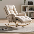 Fauteuil de détente aux lignes épurées, coloris beige