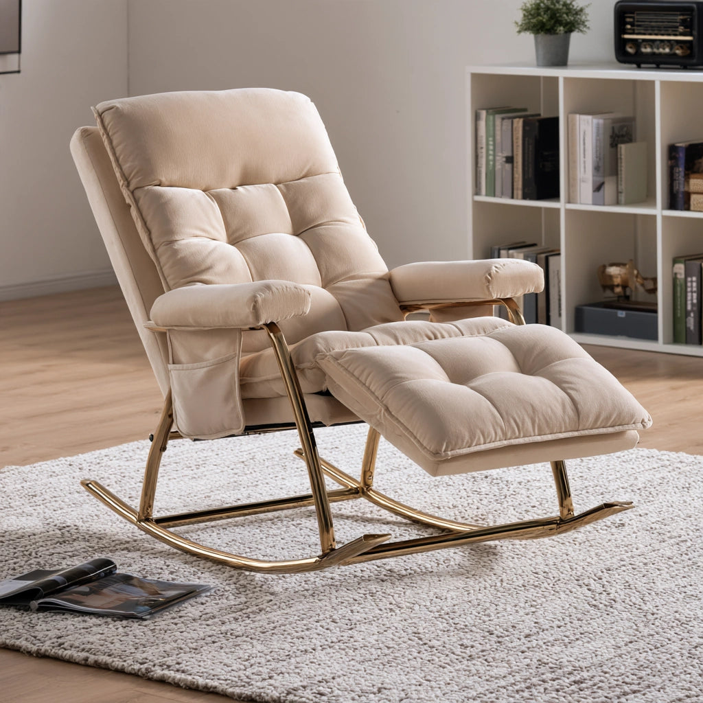 Fauteuil de détente aux lignes épurées, coloris beige