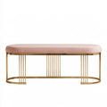 Banc décoratif aux lignes épurées, coloris gris