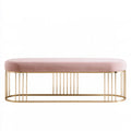 Banc décoratif aux lignes épurées, coloris gris