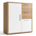 Meuble de rangement en bois finition chêne, coloris brun clair